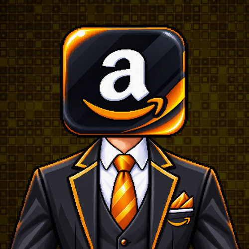 Amazon employee badge pixel art