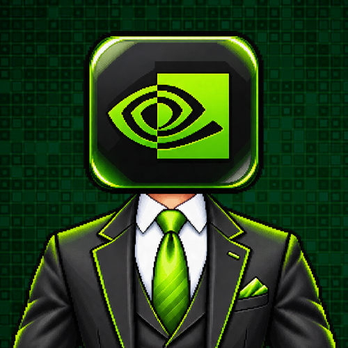 NVIDIA employee badge pixel art